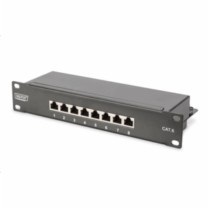 Digitus 10" Network Set, 6U cabinet, shelf, PDU, 8-port switch, CAT 6 patch panel, Grey | Digitus | Network Set | DN-10-SET-1 - Image 3