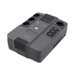 Digitus | All-in-One UPS | All-in-One UPS, 800VA/480W, LED 12V/9Ah x1, 4x CEE 7/7,3x IEC C13, USB, RJ45 | 800 VA | 480 W - Image 5