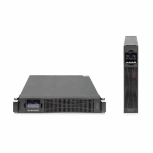 DIGITUS OnLine UPS, rack/tower, 1500VA, 1500W, LCD, 8 x C13, 1 x C19, RS-232, USB, RJ45, SNMP card (optional), relay card (optional) | Digitus | OnLine UPS | OnLine UPS Modul, 1500VA/1500W | 1500 VA | 1500 W - Image 2