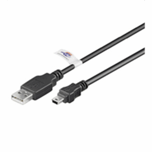 Logilink | USB MINI-B 5-pin 180 Cert 1.8m | USB-A to mini-USB Mini-USB B | USB A - Image 2