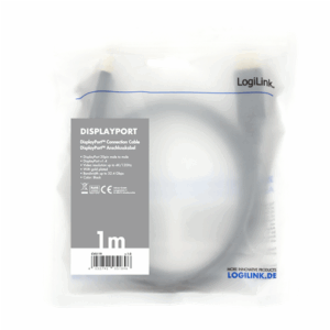 Logilink | DisplayPort Cable | CV0119 | DP Male | DP Male | DP to DP | 1 m - Image 4