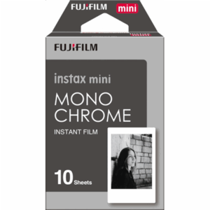 Fujifilm | Instax Mini | Monochrome (10pl) Instant Film | 54 x 86 mm | Quantity 10 - Image 1