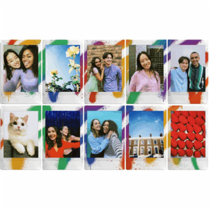Fujifilm | Instax Mini | Art Spray Sheet (10pl) Instant Film | 54 x 86 mm | Hi-Speed ISO 800 – With superb grain quality, INSTAX Contact Sheet Film ensures vibrant colors and natural skin tones - Image 3
