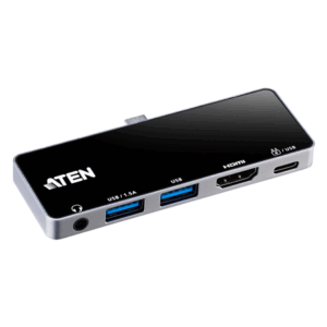 Aten UH3238 USB-C Travel Dock with Power Pass-Through | Aten | USB-C Travel Dock with Power Pass-Through | UH3238-AT | Dock - Image 4