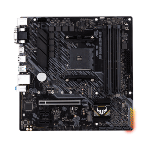 Asus | TUF GAMING A520M-PLUS | Processor family  AMD | Processor socket AM4 | DDR4 | Memory slots 4 | Supported hard disk drive interfaces SATA, M.2 | Number of SATA connectors 4 | Chipset  AMD A520 | Micro ATX - Image 3