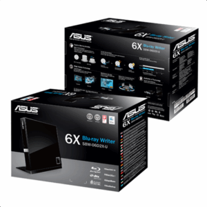 Asus | SBW-06D2X-U | Interface USB 2.0 | DVD±RW | CD read speed 24 x | CD write speed 24 x | Black - Image 2