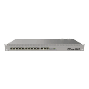 Mikrotik Wired Ethernet Router RB1100AHx4 Dude Edition, 1U Rackmount, Quad core 1.4GHz CPU, 1 GB RAM, 128 MB, 60GB M.2 SSD included, 13xGigabit LAN, 1xSerial console port RS232, 2x SATA3 ports, 2xM.2 slots, PCB Temperature and Voltage Monitor (CAPsMAN, Monitor Devices, Shows Historical Data, Can Write Messeges), IP20, RouterOS L6 | Wired Ethernet Router | RB1100AHx4 Dude Edition | No Wi-Fi | 10/100/1000 Mbit/s | Ethernet LAN (RJ-45) ports 13 | Mesh Support No | MU-MiMO No | No mobile broadband | 12 month(s) - Image 3