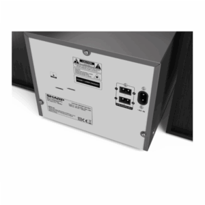Sharp XL-B512(BK) Hi-Fi Micro System, CD/FM/USB/Bluetooth v5.0, 45W, Black | Sharp | Hi-Fi Micro System | XL-B512(BK) | Black | USB port | AUX in | Bluetooth | CD player | FM radio | Wireless connection - Image 3