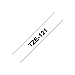 Brother | TZe-121 Laminated Tape | Black on Clear | TZe | 8 m | 9 cm - Image 14