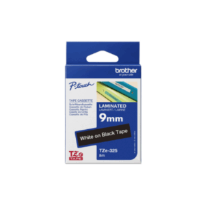 Brother | TZe-325 Laminated Tape | White on Black | TZe | 8 m | 9 cm - Image 11