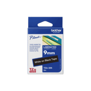 Brother | TZe-325 Laminated Tape | White on Black | TZe | 8 m | 9 cm - Image 8