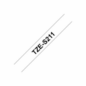 Brother | TZe-S211 Strong Adhesive Laminated Tape | Black on White | TZe | 8 m | 6 cm - Image 18