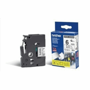 Brother | TZe-S211 Strong Adhesive Laminated Tape | Black on White | TZe | 8 m | 6 cm - Image 2