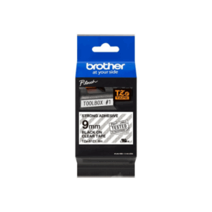 Brother | TZe-S121 Strong Adhesive Laminated Tape | Black on Clear | TZe | 8 m | 9 cm - Image 4