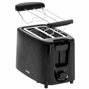 Mesko | Toaster | MS 3220 | Power 750 W | Number of slots 2 | Housing material Plastic | Black - Image 2