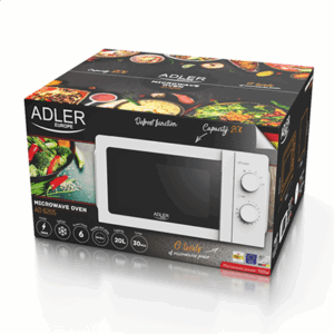 Adler | Microwave Oven | AD 6205 | Free standing | 700 W | White - Image 6