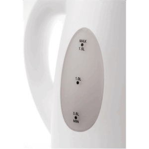 Adler | Kettle | AD 1207 | Standard | 2000 W | 1.5 L | Plastic | 360° rotational base | White - Image 3