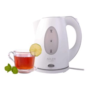 Adler | Kettle | AD 1207 | Standard | 2000 W | 1.5 L | Plastic | 360° rotational base | White - Image 7