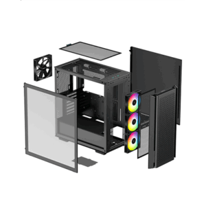 Deepcool | MID TOWER CASE | CG560 | Side window | Black | Mid-Tower | ATX PS2 - Image 5