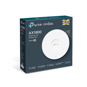 TP-LINK | AX1800 Wireless Dual Band Ceiling Mount Access Point | EAP620 HD | 802.11ax | 2.4GHz/5GHz | 1201+574 Mbit/s | 10/100/1000 Mbit/s | Ethernet LAN (RJ-45) ports 1 | MU-MiMO Yes | PoE in | Antenna type Omni directional internal - Image 1