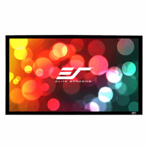 Elite Screens | SableFrame Series | ER100WH1 | Diagonal 100 " | 16:9 | Viewable screen width (W) 221 cm | Black - Image 1