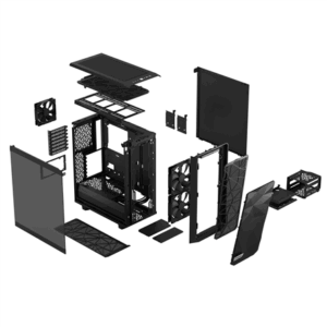 Fractal Design | Meshify 2 Compact Light Tempered Glass | Black | ATX - Image 10