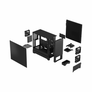 Fractal Design | Pop Silent | Side window | Black Solid | ATX, mATX, Mini ITX | ATX - Image 2