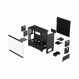 Fractal Design | Pop Silent | Side window | Black TG Clear Tint | ATX, mATX, Mini ITX | ATX - Image 2