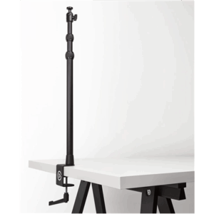 Elgato | Master Mount L | The ultimate space-saving standalone solution and all-essential host to a multitude of accessories; Two sizes, each with a ball head, 1/4-inch screw and padded clamp. For precise height adjustment in setups where maximum stability is key; Clamp to a desk, mount your device, and set the ideal height. With or without accessories, Master Mount gets your gear off the ground and into your workflow; Overhead setups, multiple mounting points, freestanding applications. All Multi Mount components are inter-compatible, so you can customize your configuration on the fly - Image 2