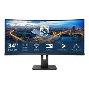 Philips | Curved UltraWide | 345B1C | 34  " | VA | WQHD | 21:9 | 100 Hz | 5 ms | 3440 x 1440 | 300   cd/m² | HDMI ports quantity 1 | Black | Warranty 24 month(s) - Image 19