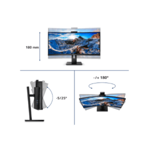 Philips | Curved UltraWide | 346P1CRH | 34  " | VA | WQHD | 21:9 | 100 Hz | 4 ms | 3440 x 1440 | 500 cd/m² | HDMI ports quantity 1 | Black | Warranty 24 month(s) - Image 27