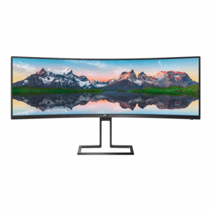 Philips | Curved LCD Display | 498P9/00 | 48.8 " | VA | Dual QHD | 32:9 | 70 Hz | 5 ms | 5120 x 1440 pixels | 450 cd/m² | Headphone out | HDMI ports quantity 2 | Black - Image 1
