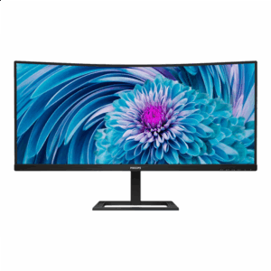 Philips | UltraWide LCD Monitor | 346E2CUAE | 34 " | VA | WQHD | 21:9 | 100 Hz | 4 ms | 3440 x 1440 | 300 cd/m² | HDMI ports quantity 1 | Black | Warranty 36 month(s) - Image 1