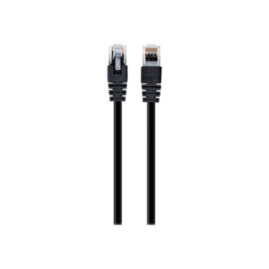 Gembird PP12-1M/BK Black Patch cord cat. 5E molded strain relief 50u" | Gembird - Image 3