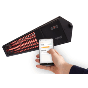 SUNRED | Heater | PRO25W-SMART, Triangle Dark Smart Wall | Infrared | 2500 W | Black | IP55 - Image 4