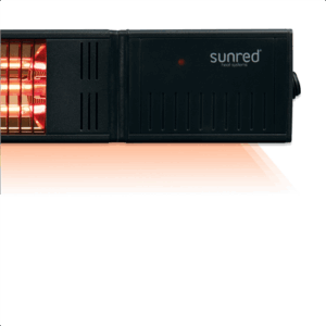 SUNRED | Heater | RDS-15W-B, Fortuna Wall | Infrared | 1500 W | Black | IP55 - Image 2
