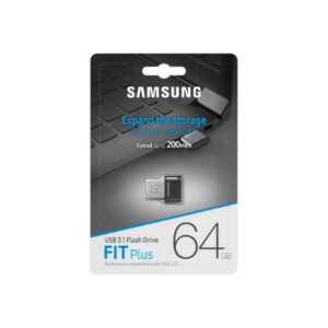 Samsung | FIT Plus | MUF-64AB/APC | 64 GB | USB 3.1 | Black/Silver - Image 9