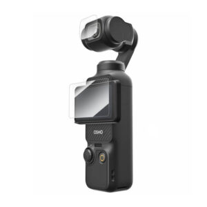 Tempered glass film TELESIN for DJI Osmo Pocket 3 lens film x2 + LCD screen film x2