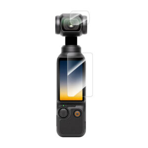 Tempered glass film TELESIN for DJI Osmo Pocket 3 lens film x2 + LCD screen film x2 - Image 2