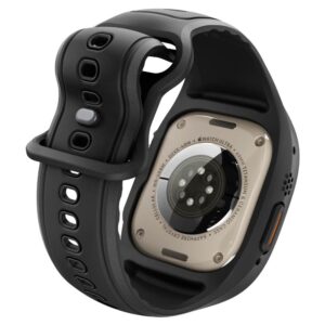 SPIGEN LIQUID AIR PRO & GRŪDINTAS STIKLAS APPLE WATCH ULTRA 1 / 2 / 3 (49 MM) JUODAS - Image 4