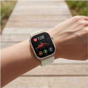 Tech-Protect NYLON Huawei Watch Fit 3 / 4 / 4 Pro / 5 / 5 Pro STARLIGHT - Image 4