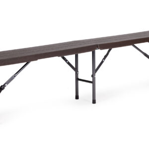 Maitinimo rinkinys 180 cm banketinis stalas + 2 suolai, rudas – MultiGarden - Image 5