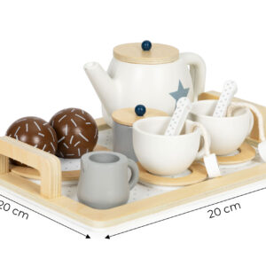 Medinis arbatos rinkinys, ąsotis, puodeliai, 17 elementų ECOTOYS - Image 5