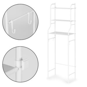Aukšta vonios kambario WC lentyna virš klozeto, 3 pakopų, aliuminio rėmas - Image 5