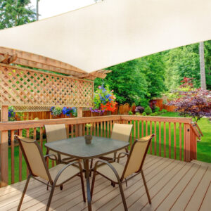 Kvadratinis stogelis nuo saulės, vandeniui atsparus tentas, 3x3 m, smėlio spalvos, MultiGarden - Image 5