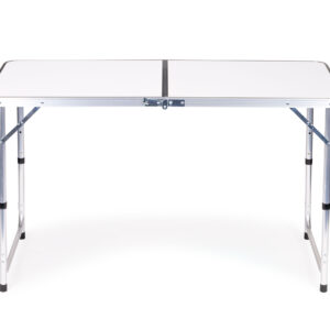 Turistinis stalas, sulankstomas kempingo stalas, baltas stalviršis, 120x60 cm, MultiGarden - Image 5
