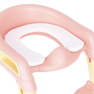 Vaikiška tualeto sėdynė su laipteliais, rožinė, ECOTOYS - Image 5