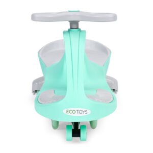 Vaikiškas paspirtukas-mašinėlė su LED ratukais, žalias ECOTOYS - Image 5