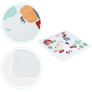Didelis EVA putų kilimėlis vaikams Farma 90,5x90,5 cm 21 vnt. ECOTOYS - Image 5