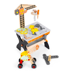Medinis dirbtuvių stalas su įrankiais vaikams ECOTOYS - Image 5